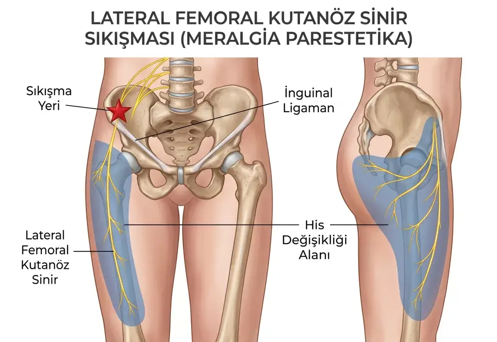 meralgia parestetika meraljia parestetika lateral femoral kutanoz sinir kemer hastaligi sinir sikismasi